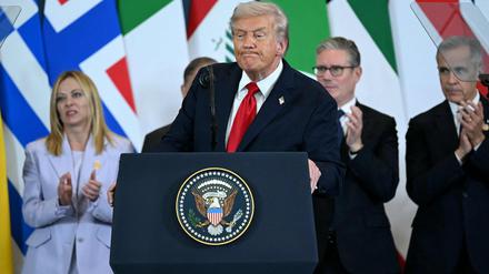 In Ägypten kam es zur großen Trump-Show.