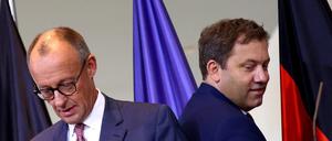Friedrich Merz (l.) und Lars Klingbeil