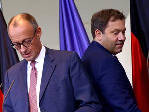 Friedrich Merz (l.) und Lars Klingbeil