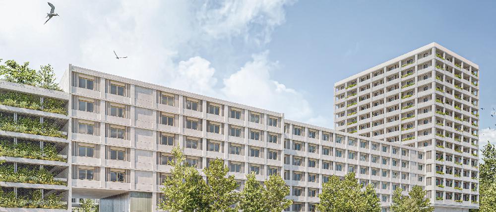 So soll das neue Quartier an der Hohenschönhauser Straße in Berlin-Lichtenberg aussehen.
