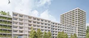So soll das neue Quartier an der Hohenschönhauser Straße in Berlin-Lichtenberg aussehen.