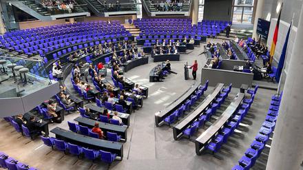Blick in den Bundestag.