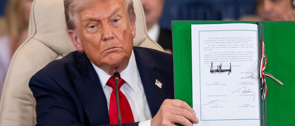 US-Präsident Trump zeigt ein gewisses Verständnis dafür, dass die Hamas im Gazastreifen Gegner hinrichtet. (Archivbild)