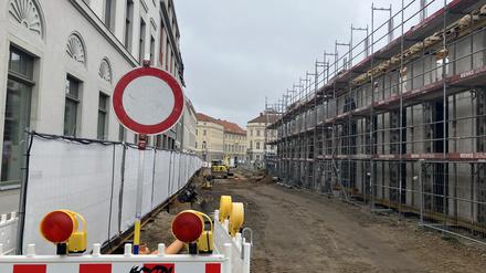 In der Erika-Wolf-Straße wurden Leitungen noch einmal neu verlegt.