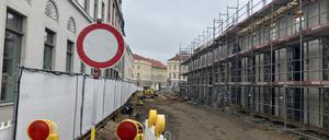 In der Erika-Wolf-Straße wurden Leitungen noch einmal neu verlegt.