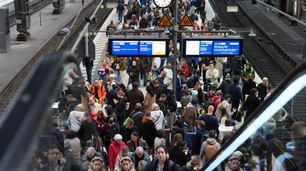 Jeden Tag fahren hunderte Züge am Hamburger Hauptbahnhof.
