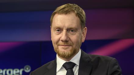 Michael Kretschmer CDU, Ministerpraesident Sachsen, am 15.10.2025 zu Gast bei Sandra Maischberger.