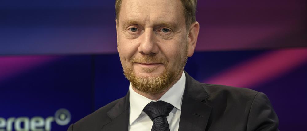 Michael Kretschmer CDU, Ministerpraesident Sachsen, am 15.10.2025 zu Gast bei Sandra Maischberger.
