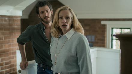 Kollegen, Freunde, Feinde: Andrew Garfield und Julia Roberts in „After the Hunt“.