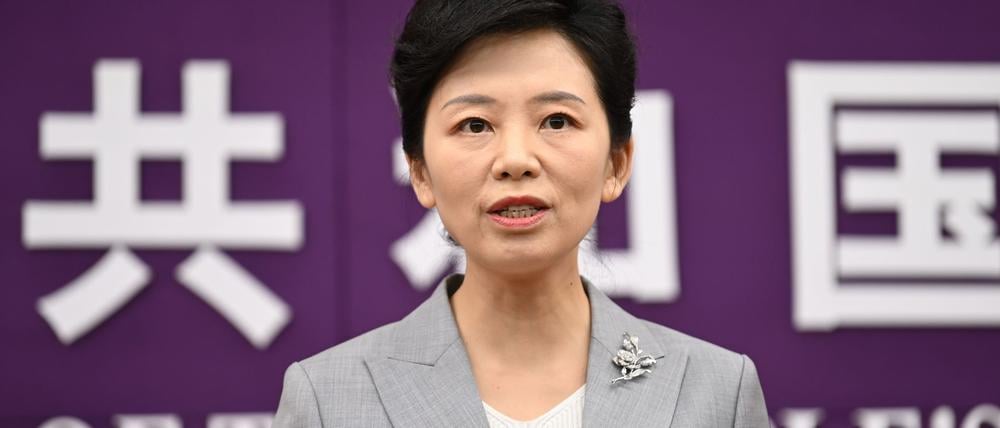 Die Sprecherin von Chinas Handelsministerium äußerte sich zum Handelsstreit.