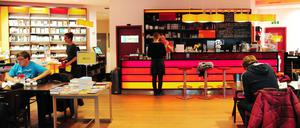 Die „Buchkantine“ von Inhaber Peter Faber in der Dortmunder Straße 1 in Berlin-Moabit.