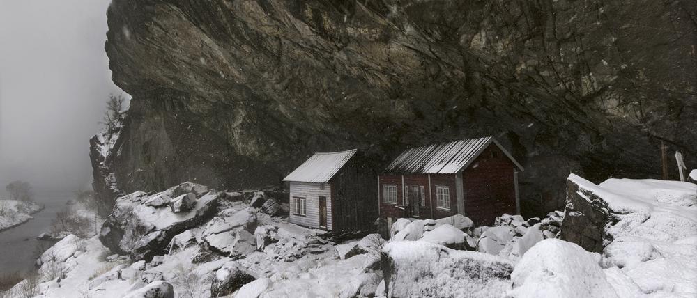 Will man hier Urlaub machen? Berghütte im norwegischen Helleren. 