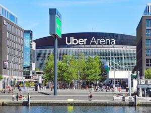 In der Uber Arena in Friedrichshain finen Sport- und Musikevents vor bis zu 17.000 Zuschauern statt.