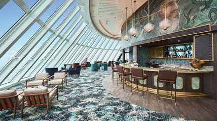 Viel Durchblick in der Captains Bar.