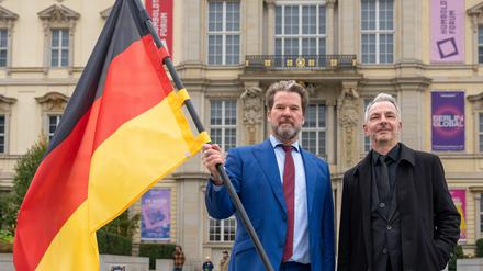 Der Berliner Beauftragter zur Aufarbeitung der SED-Diktatur, Frank Ebert (r) und CDU-Fraktionschef Dirk Stettner unterstützen die Idee einer „Freiheitsausstellung“ im Humboldt Forum. 