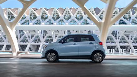 Erschwinglich. Der elektrische Kleinwagen T03 kann für 129 Euro pro Monat geleast werden – ohne Anzahlung. 