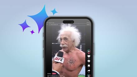 Albert Einstein als Ultimate Fighter