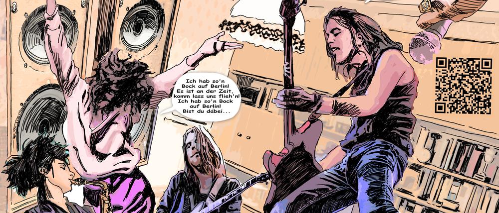 Graphic Novel "Machandeltal" von Dirk Zöllner und Jörg Menge, erschienen im THK-Verlag
Dirk Zöllner, Jörg Menge, VG Bild-Kunst Bonn 2025, THK-Verlag
