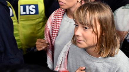 Greta Thunberg bei ihrer Rückkehr nach Stockholm