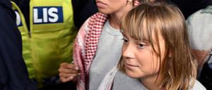 Greta Thunberg bei ihrer Rückkehr nach Stockholm