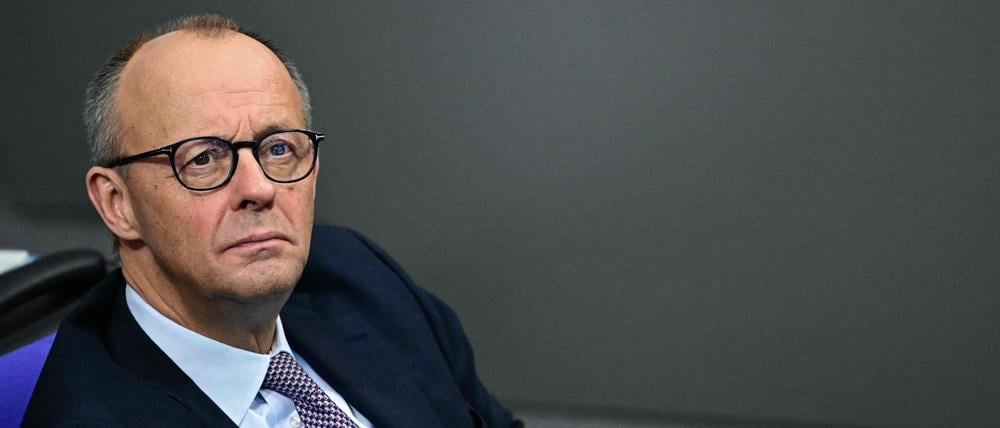 Bundeskanzler Friedrich Merz im Bundestag.