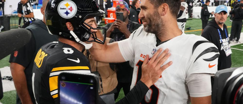 Aaron Rodgers (l.) musste Joe Flacco zum Sieg gratulieren.