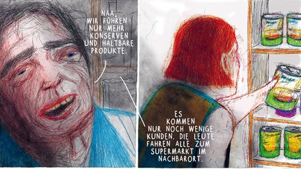 Eine Seite aus „Jakob Neyder“ von Franz Suess. Foto: Avant