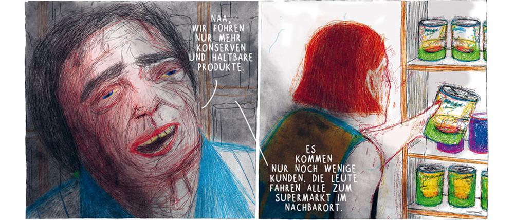 Eine Seite aus „Jakob Neyder“ von Franz Suess. Foto: Avant