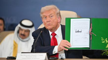 Donald Trump wurde weltweit für seine Friedensbemühungen im Nahostkonflikt gefeiert. 