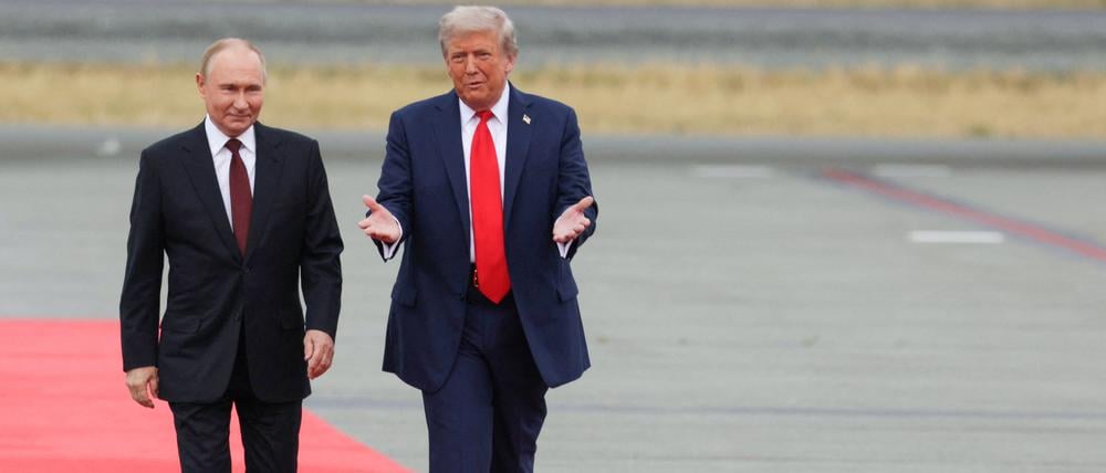 Donald Trump und Wladimir Putin im August in Alaska. Demnächst treffen sie sich in Budapest.