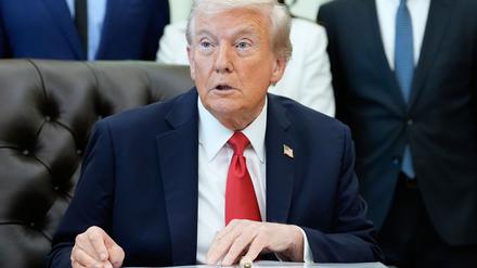 US-Präsident Trump geht nicht davon aus, dass die neuen, von ihm forcierten Zölle gegen China für die Wirtschaft haltbar sind. (Archivfoto)