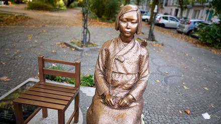 Die „Trostfrauen“-Statue in Berlin-Moabit erinnert an koreanische Opfer des Zweiten Weltkriegs. (Archivfoto)