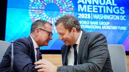Nagel und Finanzminister Lars Klingbeil sind gemeinsam in Washington. 