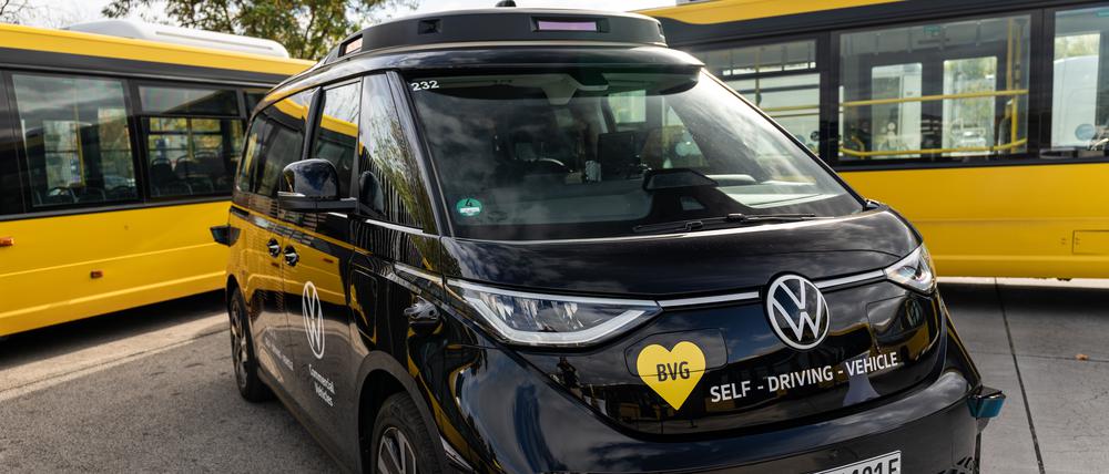 So sehen die neuen autonomen Mini-Busse der BVG aus.