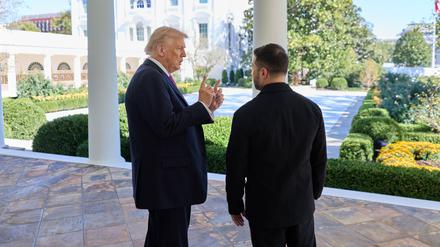 US-Präsident Donald Trump mit dem ukrainischen Präsidenten Wolodymyr Selenskyj.