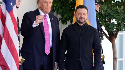 Trump und Selenskyj trafen sich im Weißen Haus. 