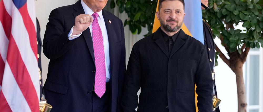 Trump und Selenskyj trafen sich im Weißen Haus.