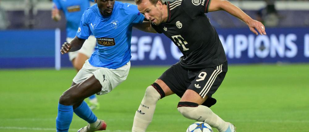 Bayern-Torjäger Harry Kane (r.) - hier in der Champions League auf Zypern - ist in einer Ausnahme-Form.