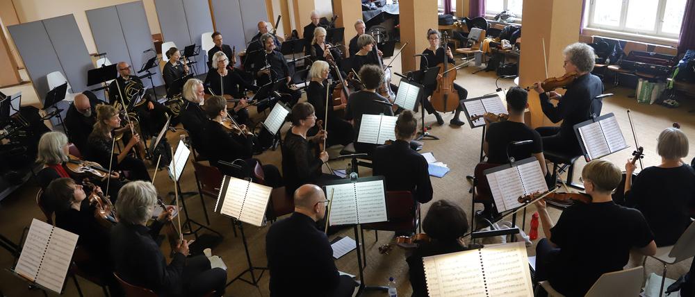 Die Akademie für Alte Musik bei einer Probe zum Mayer-Zyklus.