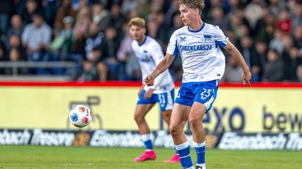 Kennet Eichhorn von Hertha BSC ist jüngste Startelf-Spieler der Zweitliga-Historie. (Archivbild)
