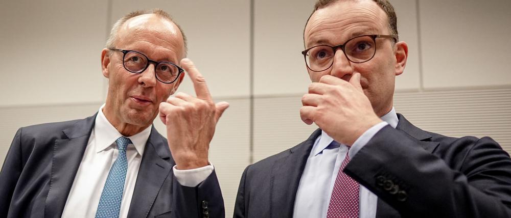 Unionsfraktionschef Jens Spahn verteidigt Bundeskanzler Friedrich Merz beim Thema Migration im Stadtbild. (Archivfoto)
