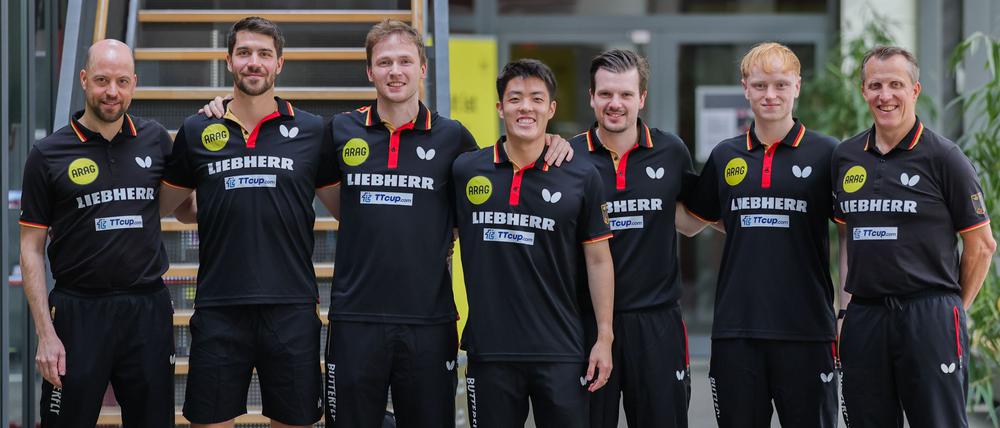 Aus im EM-Halbfinale: Die deutsche Tischtennis-Nationalmannschaft der Männer.