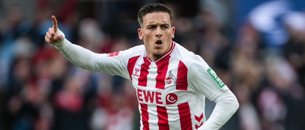 Kölns Said El Mala jubelt über seinen Treffer zum Ausgleich.