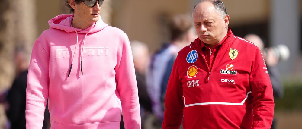 Ferrari-Boss John Elkann gibt ein klares Bekenntnis zu Teamchef Fred Vasseur ab.