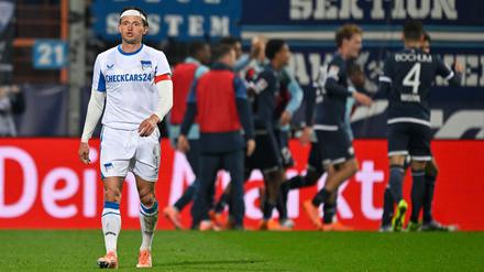 Herthas Fabian Reese hadert mit der unnötigen Niederlage.