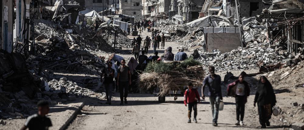 Palästinenser im Gazastreifen.