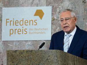 Karl Schlögel, Historiker und Publizist, bei seiner Dankesrede für den Friedenspreis des Deutschen Buchhandels.  