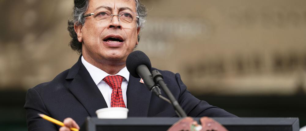 Kolumbiens Präsident Gustavo Petro wirft den USA vor, in kolumbianischen Gewässern einen Unschuldigen getötet zu haben. (Archivbild)