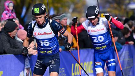 Eric Perrot (l) gewinnt das erste Loop-One-Festival. 