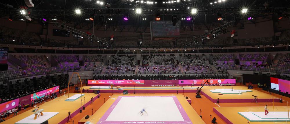 Warme Farben, kalte Luft: die IMS Arena.